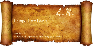 Limp Mariann névjegykártya