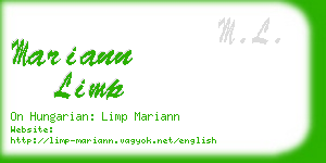 mariann limp business card